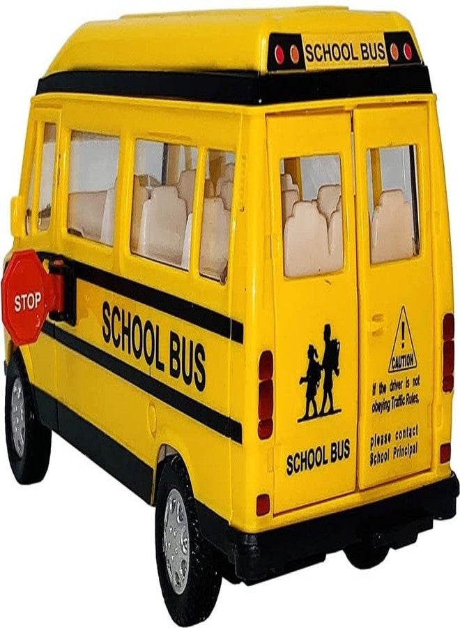 USCATALOG Pull Back Action School Bus Toy for Kids (Color May Vary) - Image 4